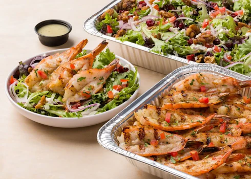 Photo of Tray of Giant Shrimp Salad