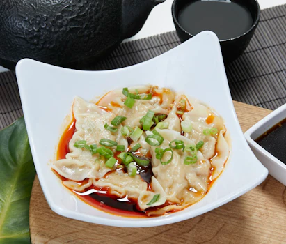 Photo of Chef Wu's Chicken Dumplings with Spicy Vinaigrette