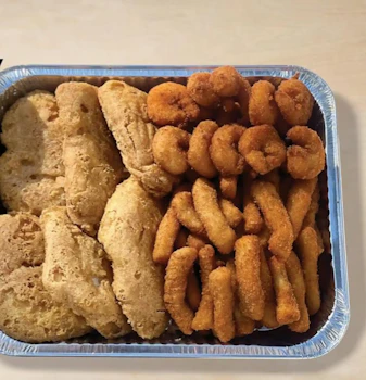 Photo of Tray of Seafood Sampler Starter