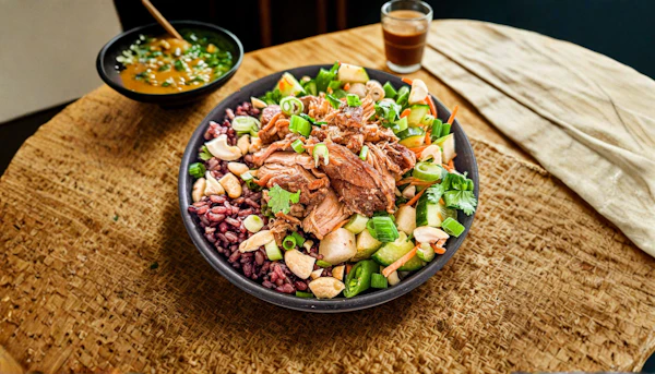Photo of Chicken Purple Rice Bowl