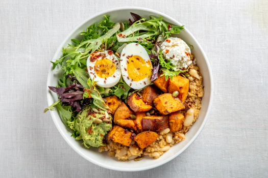 Photo of Organic Soft Boiled Egg & Spicy Alfy Oil Bowl
