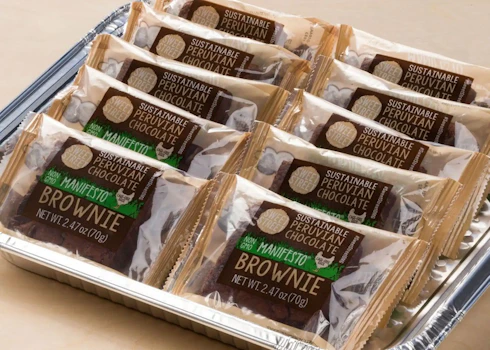 Photo of Tray of Peruvian Chocolate Brownies