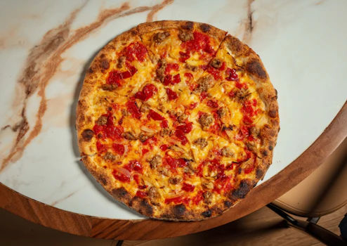 Photo of Sausage and Peppers Pizza