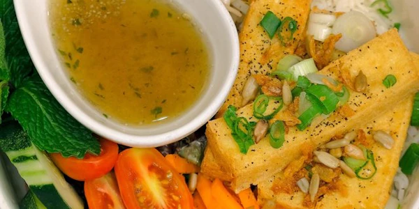 Photo of Tray of Fried Seasoned Tofu Bun