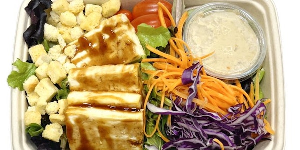 Photo of Baked Tofu Salad with Peanut Dressing