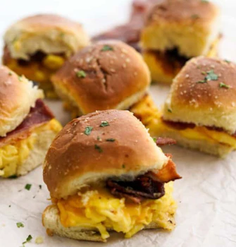 Photo of Tray of Breakfast Sliders