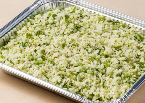 Photo of Tray of Cauliflower Rice