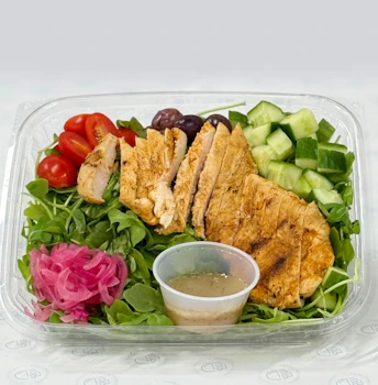 Photo of Mediterranean Chicken Arugula Salad