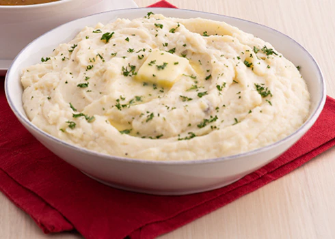 Photo of Tray of Mashed Potatoes
