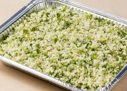 Photo of Tray of Cauliflower Rice