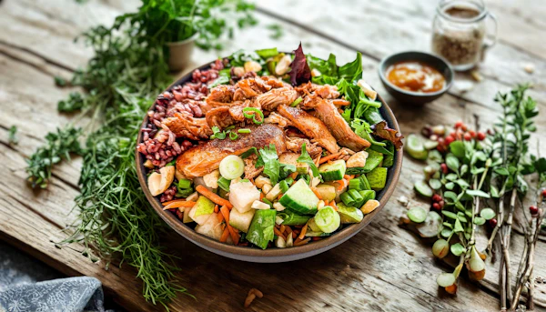 Photo of Chicken 50-50 Bowl