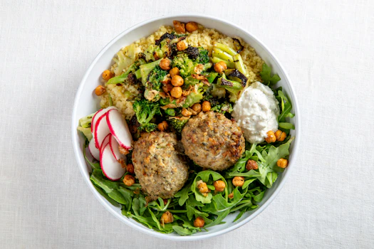 Photo of Turkey Meatballs & Lemon Ricotta Bowl