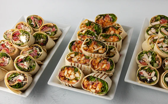 Photo of Goat Cheese & Roasted Vegetable Wraps