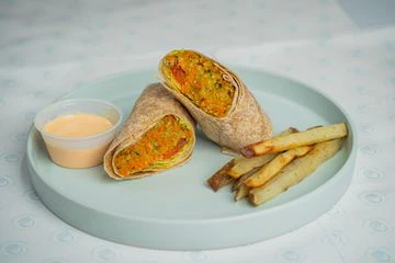 Photo of Whole Wheat Vegburger Wrap