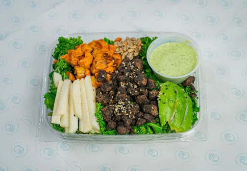 Photo of Meatless Kale Q Salad