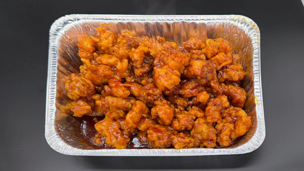 Photo of Tray of Orange Chicken