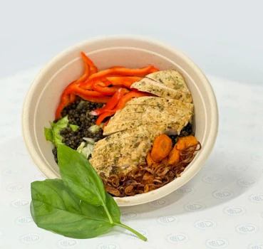 Photo of Garlic-Lemon Chicken & Lentil Bowl