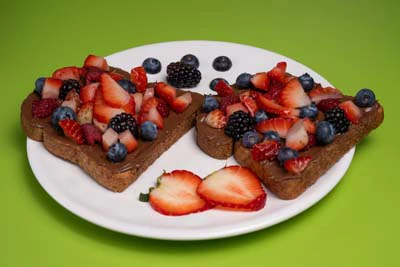 Photo of Slice of Berry Chocolaty Toast
