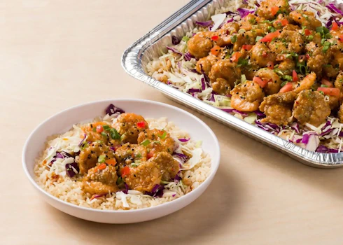Photo of Tray of Dynamite Shrimp Bowl