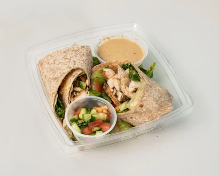 Photo of Mediterranean Chicken Hummus Wrap