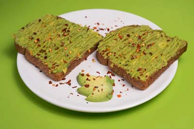 Photo of Slice of Avocado Chili Toast
