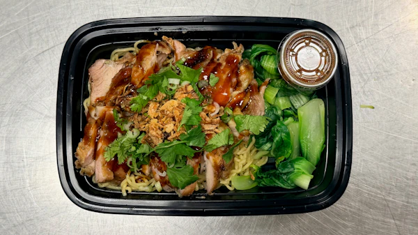 Photo of Dry Noodles with Lemongrass BBQ Chicken