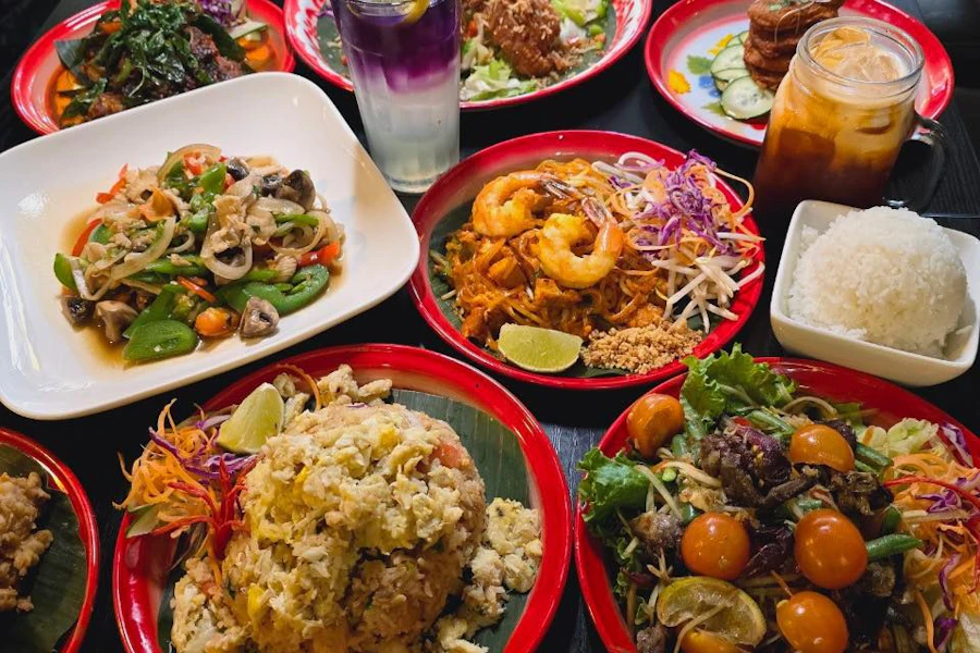 Thai Recipe Cuisine Corporate Catering and Group Ordering located at 1715 Lundy Ave ste 180, San Jose, CA 95131, USA. Thai Recipe Cuisine's top menu items include Small Tray of Vegetarian Pad Thai, Order of Fried Veggie Rolls With Sweet & Sour Sauce, Order of Satay Chicken with Peanut Sauce.