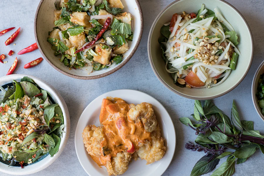 Basil the Bold Corporate Catering and Group Ordering located at 1661 Tennessee St ste 2j, San Francisco, CA 94107, USA. Basil the Bold's top menu items include Catering Size Order of Jasmine Rice, Catering Size Order of Side Salad with Lemongrass Vinaigrette, Catering Size Order of Red Curry Chicken.