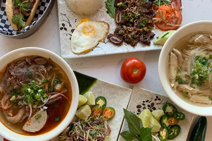Now Pho Corporate Catering and Group Ordering located at 1195 S Federal Blvd, Denver, CO 80219, USA. Now Pho's top menu items include Grilled Chicken Bánh Mì Sandwich, Grilled Pork Bánh Mì Sandwich, Chicken Pho.