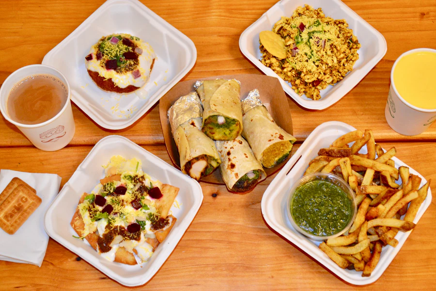 Spice Waala Corporate Catering and Group Ordering located at 2008 NW 56th St, Seattle, WA 98107, USA. Spice Waala's top menu items include 2-Kathi Roll Meal, Tray of Masala Aloo, Tray of Papdi Chaat.