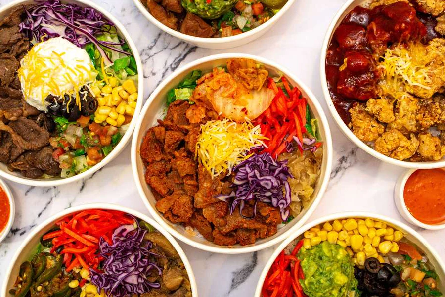 Craft Bowl Corporate Catering and Group Ordering located at 2117 E Ball Rd, Anaheim, CA 92806, USA. Craft Bowl's top menu items include Korean BBQ Chicken Bowl, Korean BBQ Beef Bowl, Korean BBQ Pork Bowl.
