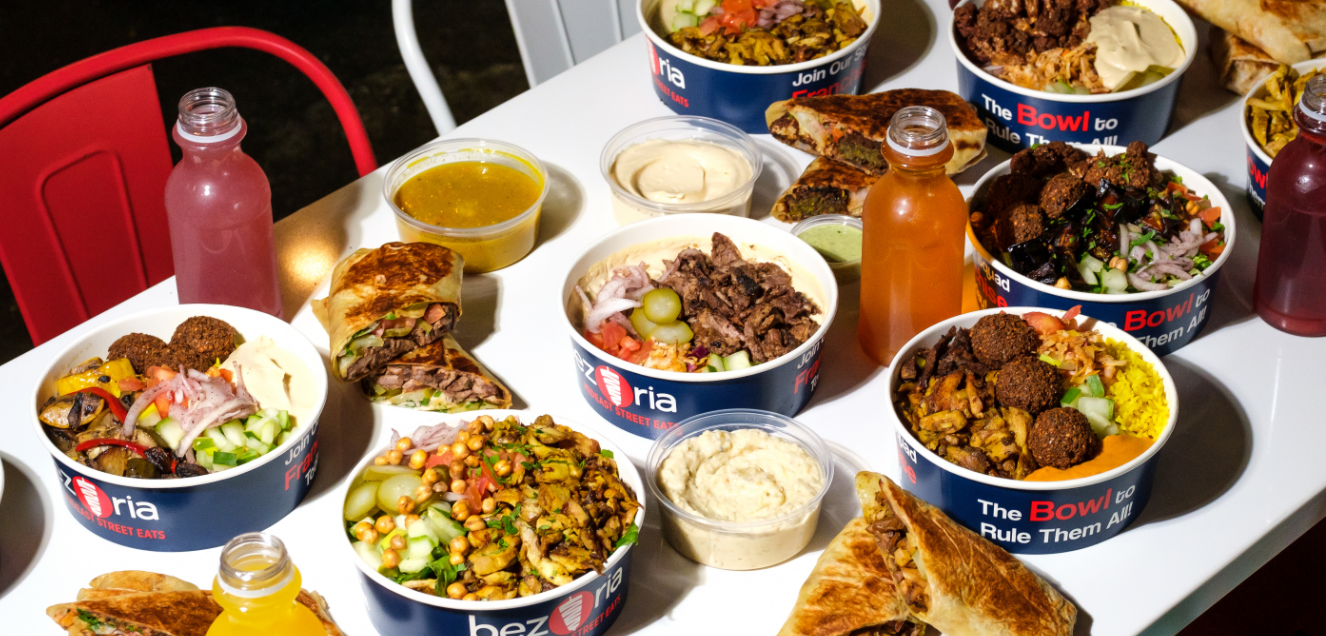 Bezoria Corporate Catering and Group Ordering located at 2131 Pleasant Hill Rd suite 153, Duluth, GA 30096, USA. Bezoria's top menu items include Rice Bowl, Baklava, Tray of Grilled Veggies.