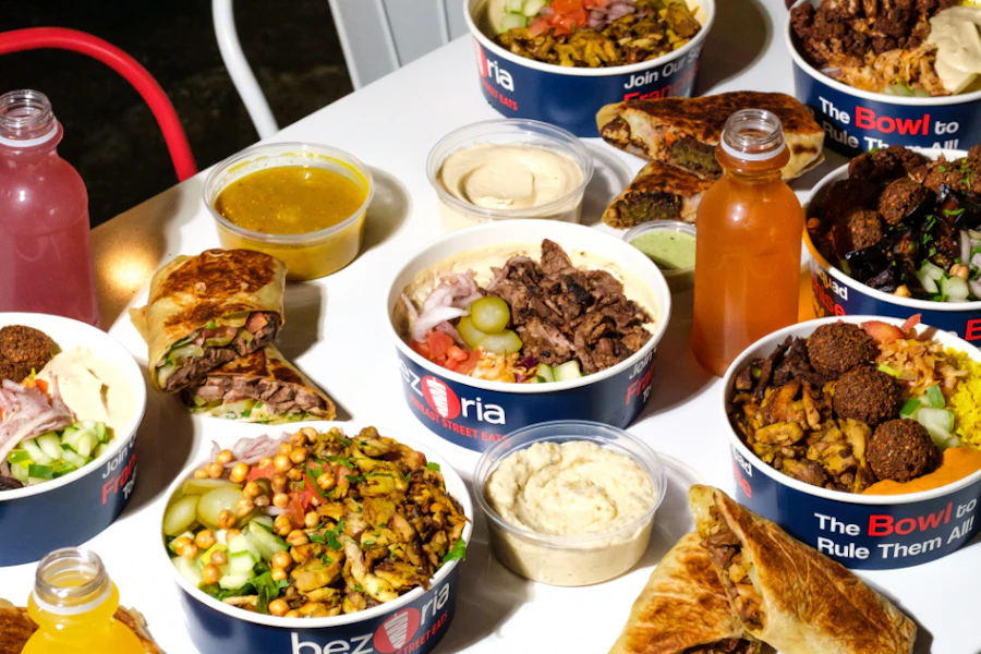Bezoria Corporate Catering and Group Ordering located at 2860 Cumberland Mall suite 1101, Atlanta, GA 30339, USA. Bezoria's top menu items include Baklava, Rice Bowl, Dozen of Falafel.