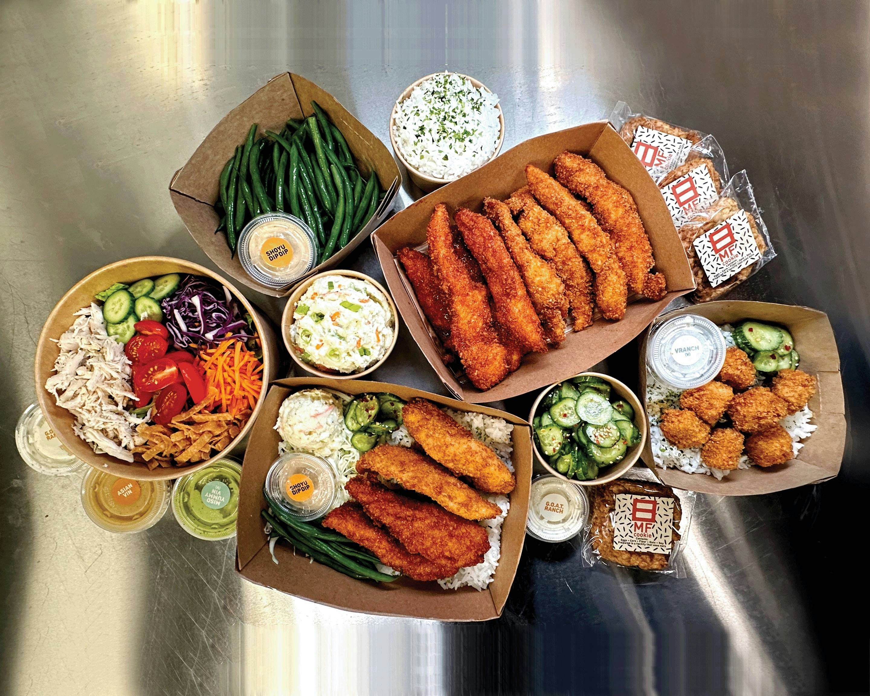 BOX Chicken Corporate Catering and Group Ordering located at 2352 S Sepulveda Blvd, Los Angeles, CA 90064, USA. BOX Chicken's top menu items include 3-Piece Chicken Tendies Bento BOX, 6-Oz Chicken Tendies Salad Meal, 6-Oz BOX Chicken Salad.