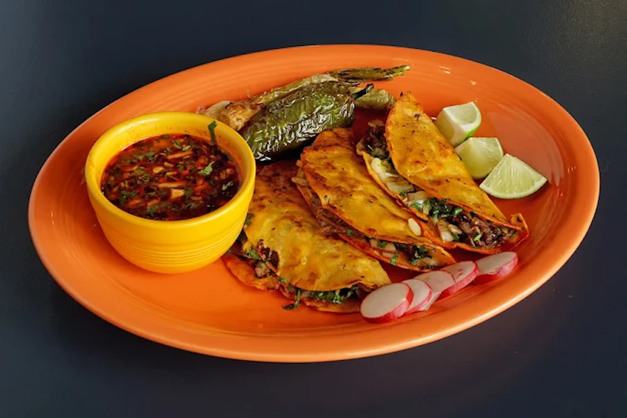 Frida's Little Mexico Restaurant Corporate Catering and Group Ordering located at 8197 University Ave NE, Spring Lake Park, MN 55432, USA. Frida's Little Mexico Restaurant's top menu items include Chicken Enchiladas, California Burrito, Quesabirria Taco Plate.