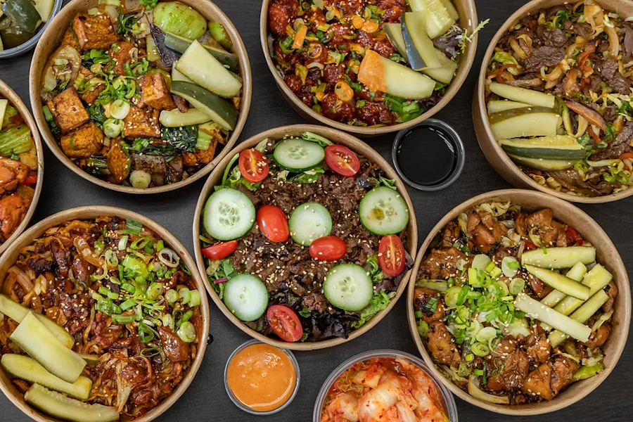 BBQ+RICE Corporate Catering and Group Ordering located at 12819 Venice Blvd., Los Angeles, CA 90066, USA. BBQ+RICE's top menu items include Black Pepper Chicken Rice Bowl, Spicy Mayo Chicken Rice Bowl, Spicy Chicken Rice Bowl.