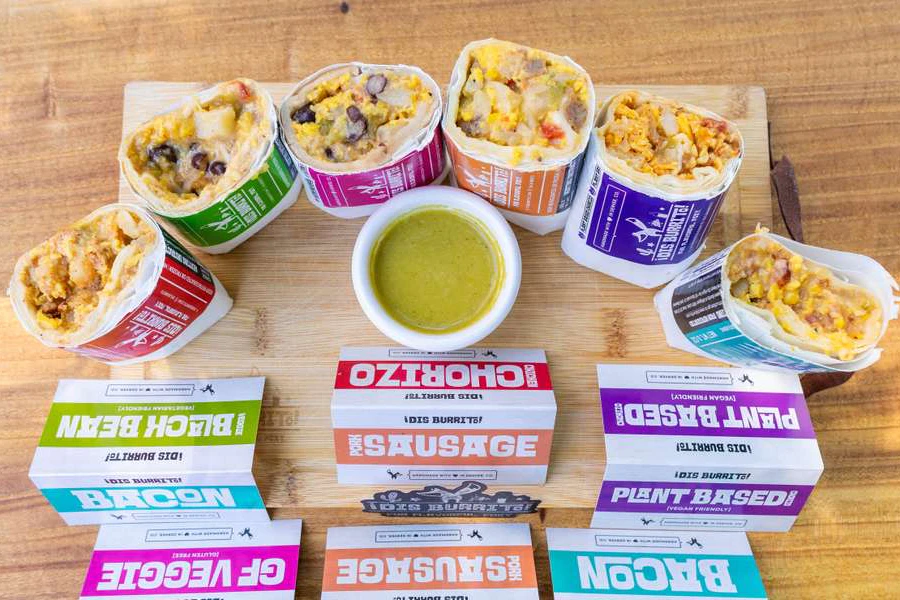 Dis Burrito Corporate Catering and Group Ordering located at 1750 16th St Mall, Denver, CO 80202, USA. Dis Burrito's top menu items include Fruit Cup, Bacon Burrito, Pork Breakfast Sausage Burrito.