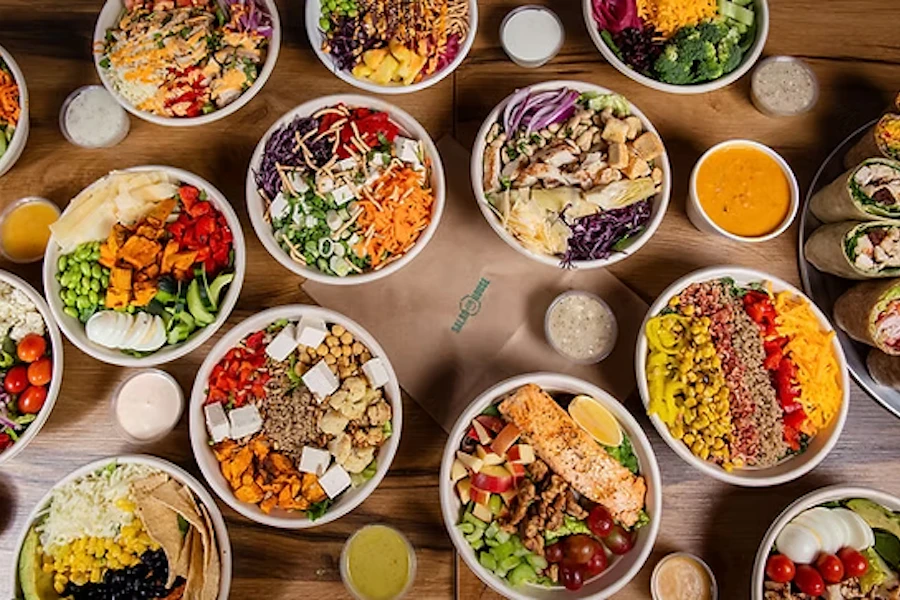 Salad House Inc. Corporate Catering and Group Ordering located at 3176 N Broadway, Chicago, IL 60657, USA. Salad House Inc.'s top menu items include Blackened Chicken Salad, Chipotle Chicken Salad, Cobb Salad.