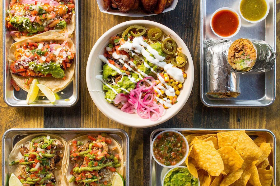 Los Amigos Taqueria Corporate Catering and Group Ordering located at 1743 Centre St, West Roxbury, MA 02132, USA. Los Amigos Taqueria's top menu items include Burrito Bagged Lunch, Burrito Bowl Bagged Lunch, Order of Supreme Tacos.