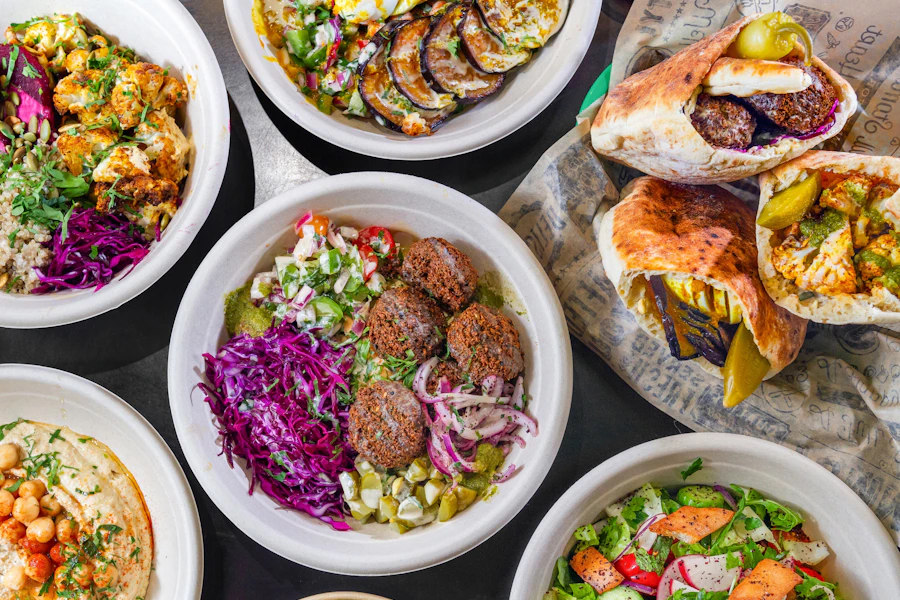 Falafel Plant Corporate Catering and Group Ordering located at 1000s 8th Ave, New York, NY 10019, USA.