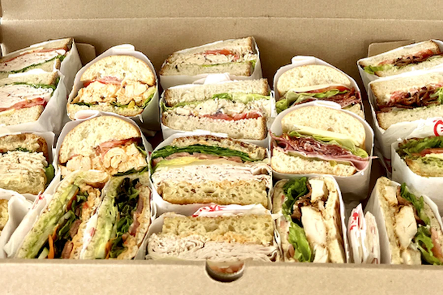 Fresh Boston - Cambridge Corporate Catering and Group Ordering located at 100 Cambridgeside Pl, Cambridge, MA 02141, USA. Fresh Boston - Cambridge's top menu items include Beach Sandwich Box, Bottled Water, CBR Sandwich.