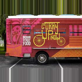 Curry Up Now logo - one of the top restaurants for catering in San Jose & South Bay