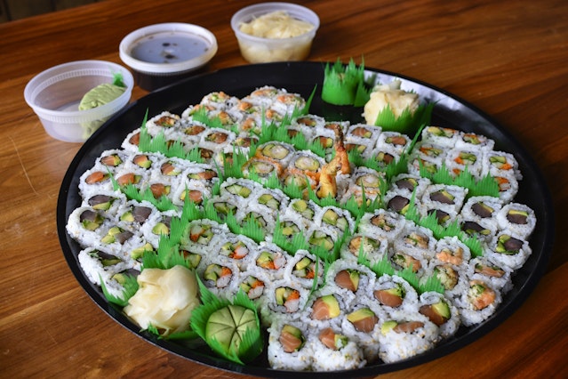 Family-Style Sushi Rolls Meal