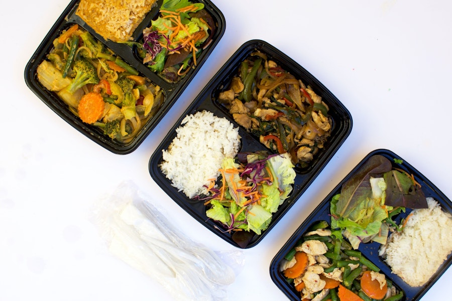 Emporium Thai Cuisine Corporate Catering and Group Ordering located at 1275 Westwood Blvd, Los Angeles, CA 90024, USA. Emporium Thai Cuisine's top menu items include Small Tray of Crispy Veggie Egg Rolls, Small Tray of Yellow Curry, Small Tray of Thai Donuts.