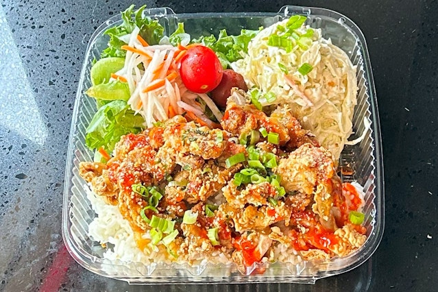 Individual Hawaiian Style Plate Lunch