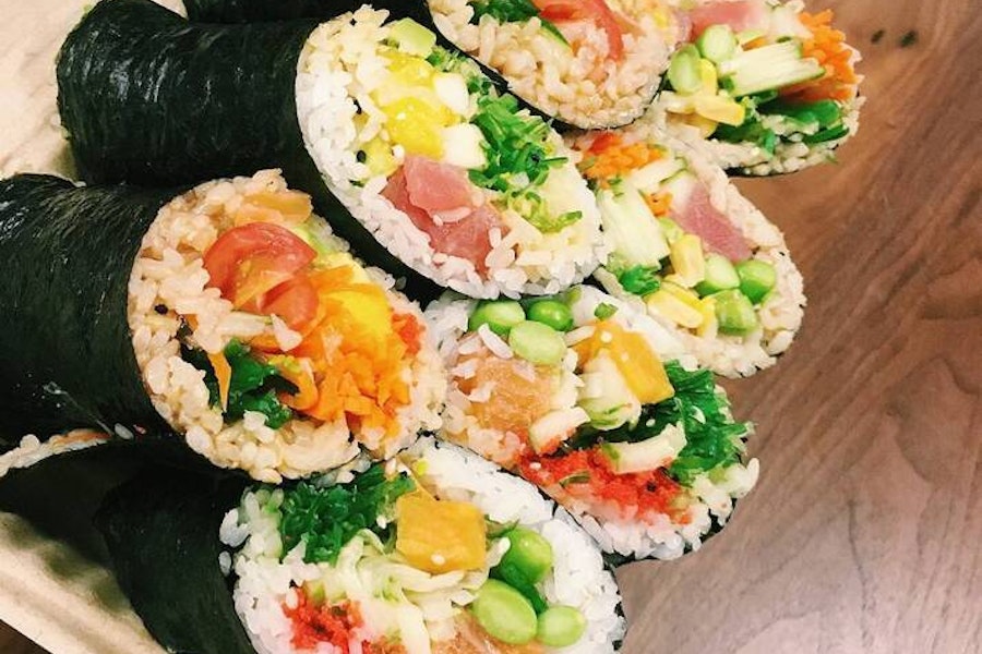 Koshe Poke, Eden Wok, and More Corporate Catering and Group Ordering located at 43 E 34th St, New York, NY 10016, USA. Koshe Poke, Eden Wok, and More's top menu items include Serving of Edamame, Serving of Seaweed Salad, Half Tray of Vegetable Egg Rolls.