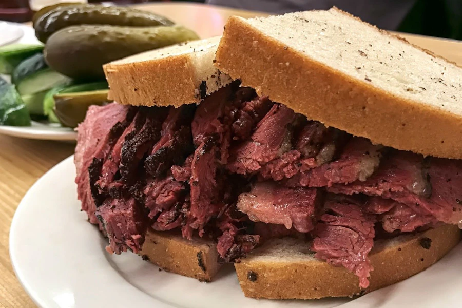 Pastrami House Corporate Catering and Group Ordering located at 82 Speedwell Ave, Morristown, NJ 07960, USA. Pastrami House's top menu items include Half Tray of Classic Tossed Salad, Quart of Beef Barley Soup, Quart Chicken Noodle Soup.