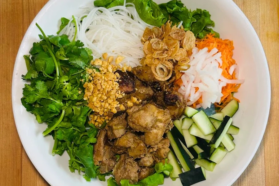 Xe May Sandwich Shop Corporate Catering and Group Ordering located at 96 St Marks Pl, New York, NY 10009, USA. Xe May Sandwich Shop's top menu items include The "Pilot" Banh Mi Sandwich, Lemongrass Chicken Vermicelli Noodles, The Sidecar Banh Mi Sandwich.
