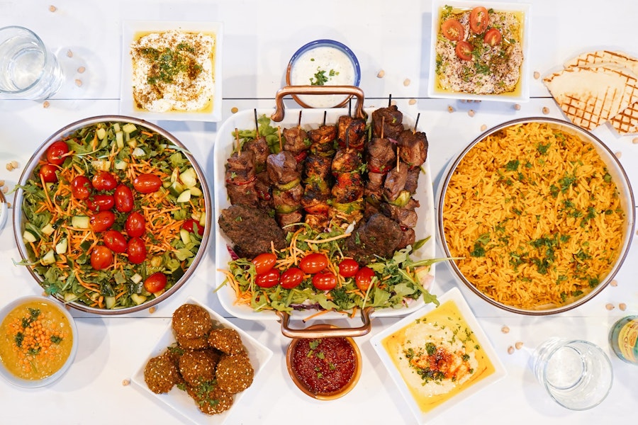 Falafel Boy Corporate Catering and Group Ordering located at 1924 Franklin St, Oakland, CA 94612, USA. Falafel Boy's top menu items include Family Size Order of Hummus, Family Size Order of Babaganouge, Family Size Order of Lebne.