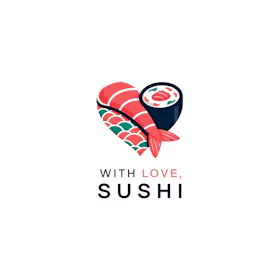 With Love, Sushi logo - one of the top restaurants for catering in Dallas